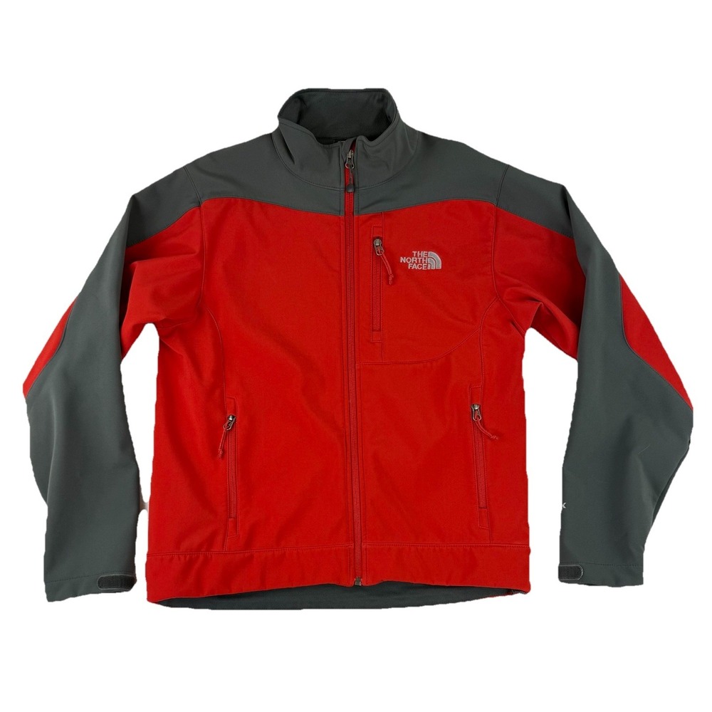 The North Face TNF Apex Bionic Soft Shell Jacket Small Red and Black Full Zip